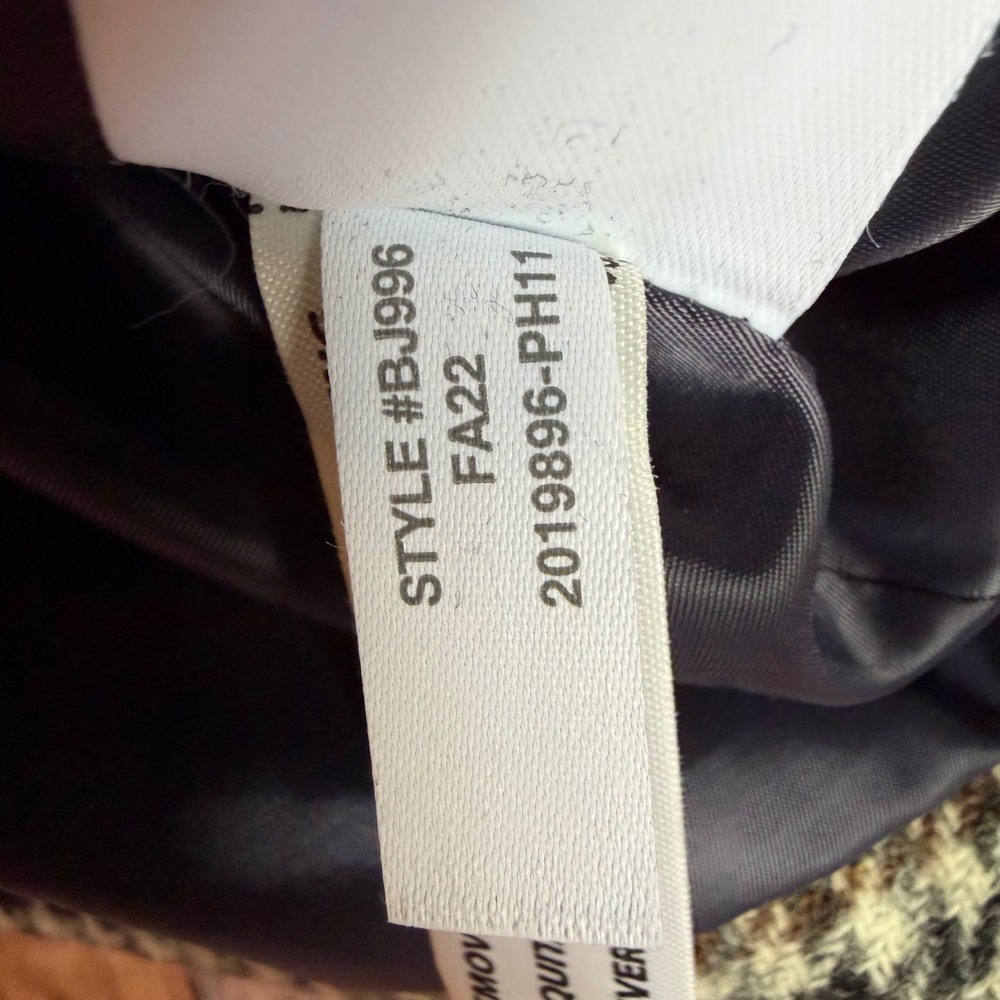 J.Crew Blazer Somerset Moon Wool Houndstooth Office Heritage Workwear Size 6 - Picture 10 of 10